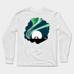 Scandinavia: Northern lights Long Sleeve T-Shirt